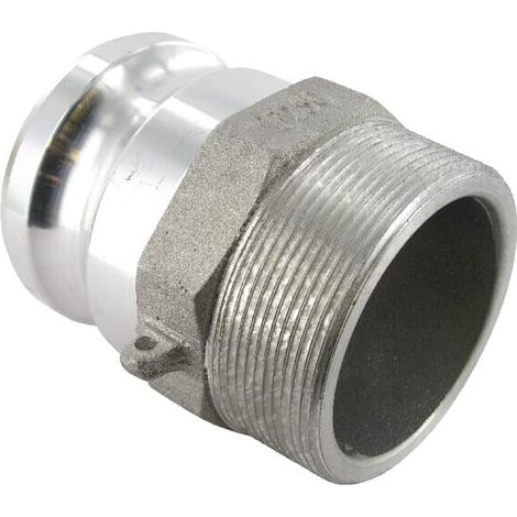 Camlock Tipo F 2.1/2" rosca macho aluminio UNIVERSAL HCN100FAL063