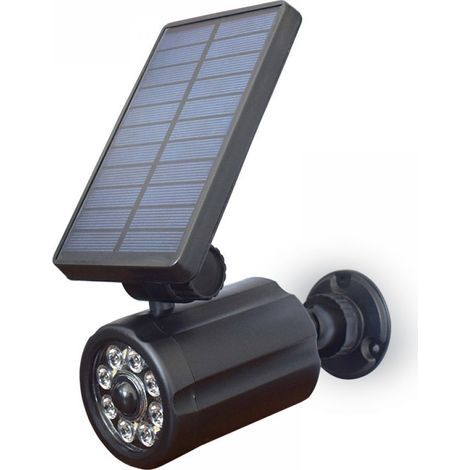 Spot Solaire - Détecteur De Mouvement - Étanche Ip65 - Résistant Au Gel - Pour Cour Jardin Terrasse - 1 Pièce (1/5)
