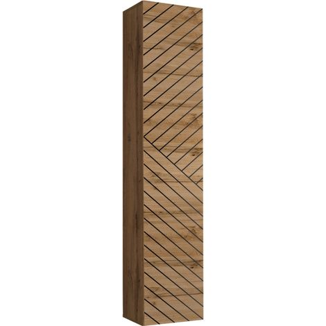 Bloc Mural Design "Switch Lamel" 180cm Naturel Rainuré (1/4)