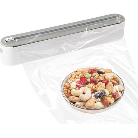 Distributeur magnétique pour film alimentaire et papier aluminium fermeture magnétique gris Corps (1/5)