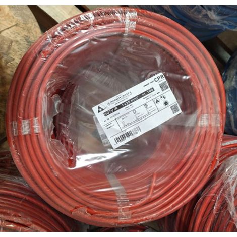 Fil électrique rigide HO7V-R 25mm² bleu couronne de 100m (1225261) (1/2)
