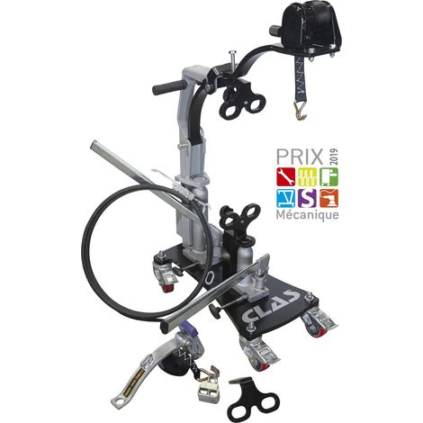 Clas – Support moyeux/étriers et tambours de freins poids lourds – 6 roues pivotantes freinées – Charge max 120kg – Dimensions 550x300x700mm (1/5)