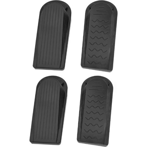 Easy Open Door Stopper, Flexible Finger Protector, Floor Door Stopper, Anti-Scratch, 4 Pack