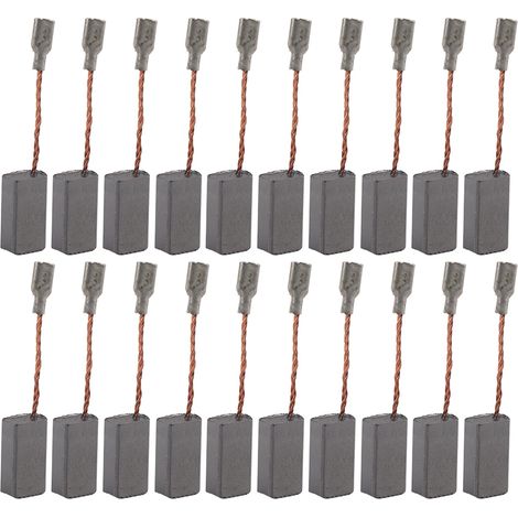 20Pcs Balais de Charbon 5 8 16mm pour Perceuse Moteur Électrique Brosse de Carbone Conductrice Remplaçable (1/5)