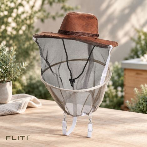 Chapeau Apiculteur avec Voile de Protection Polycoton – Anti-Abeilles Moustiques – Léger Pliable pour Jardinage Randonnée Camping Pêche (1/5)