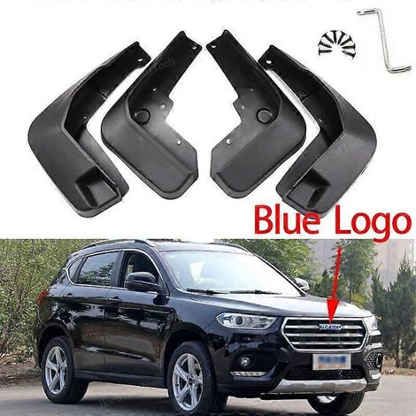 Schmutzfänger für Autoräder, Spritzschutz, weiche TPE-Radkotflügel für Great Wall Haval H2 (2014–2021), blaues Logo H2