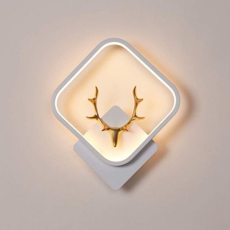 Lampe Murale Carrée Blanche Applique Murale Led Applique Murale D'Intérieur Moderne Pour Salon, Bureau, Chambre À Coucher, Balcon, Blanc Chaud (1/5)