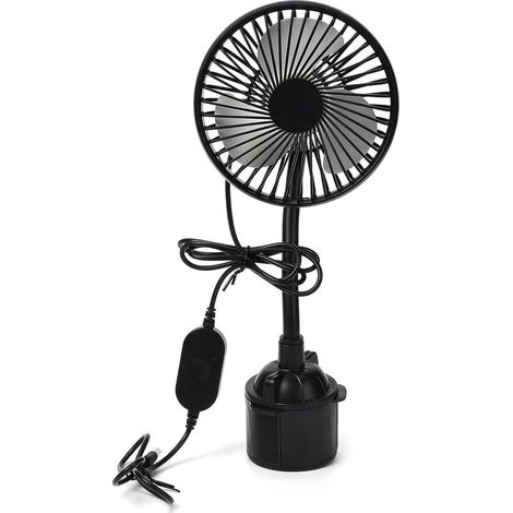 Ventilateur USB pour voiture – 3 vitesses ajustées, 5 V de (1/5)