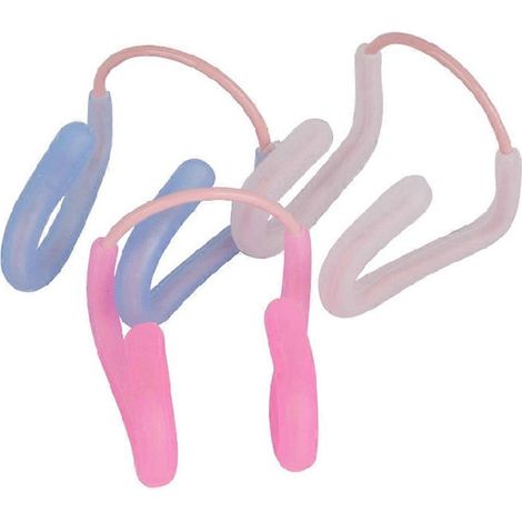 Pince-nez de natation en silicone compatible, bleu (1/5)