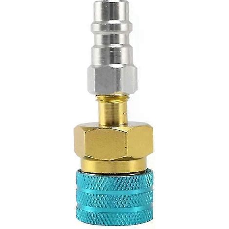 Raccord rapide basse pression R1234Yf vers R134A, adaptateur de tuyau R12 vers R134A pour climatisation automobile, charge CA (1/5)