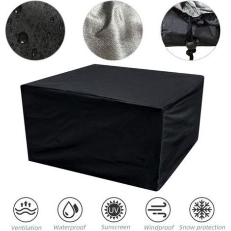 Housse de Protection Imperméable et Anti-poussière Bâche Couverture Jardin. polyester Mobilier Jardin Salon et Patio Mobilier - Noir（140120100cm）