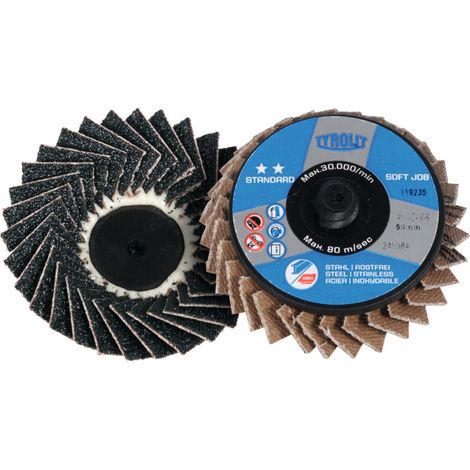 TYROLIT Soft Job Fächerschleifscheibe (ZA),Ø 50,8 mm, Körnung: 80 (1/2)