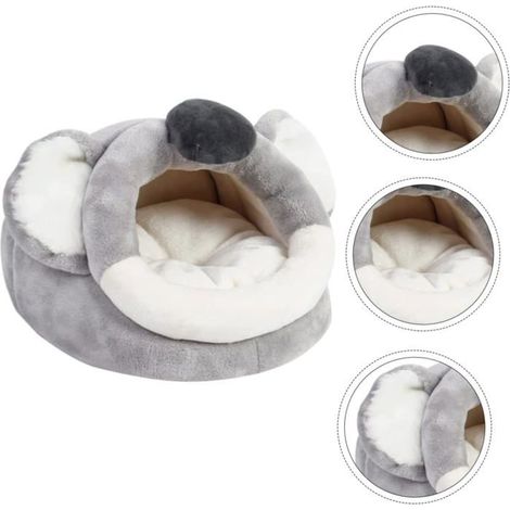 Nid pour hamster, maisonnette aménagée, panier pour chiot, jouets pour chiot, panier chaud pour animaux, grotte de Grey