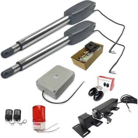Ouvre-Porte électrique Automatique à Double Bras for Porte battante opérateur actionneur Moteur Plus Proche ouvre-Porte pivotant + système de contrôle WiFi for allée(Kit 10) (1/5)
