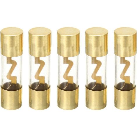 CCYKXA X 100A AGU Fuse Car Automotive Audio Power Safety Protect Gold Plated Glass Tube Protection