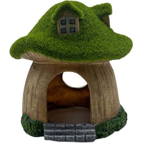 Aquarium House Resin aquarium Caves Mushroom Hut Landscape poisson grotte crevette Hideout Shelter pour petit poisson (1/5)