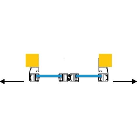 S30 Vantaux 1m+1m L1560-H2490 mm CAME 818XA-0062