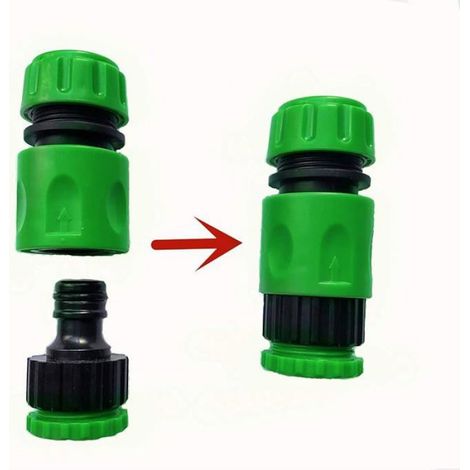 Connecteur Robinet - Raccord Tuyau Arrosage DN15 16 mm - Pour Jardin Balcon Voiture - Lot de 14 Pièces (1/5)