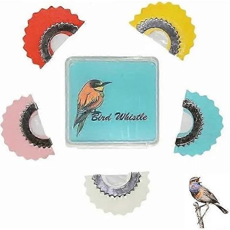 Jouet à oiseaux gazouillant, sifflet à chant d'oiseaux aux 5 couleurs (1/5)