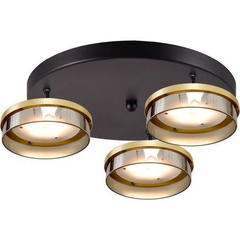 Plafonnier Imperia 3 noir clair avec or - 5042-05-02-02-35-3 (1/3)