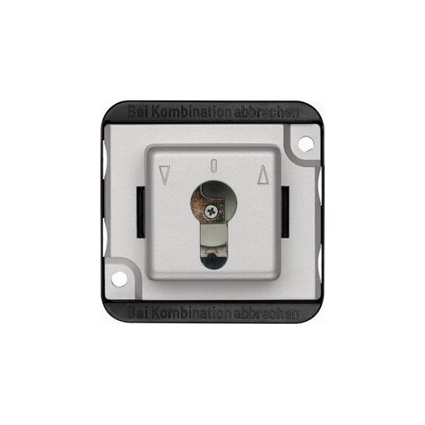 Interrupteur poussoir anti-vandalisme 2 pôles 10A, à clé, pour volet roulant - Schneider Electric - MTN318860