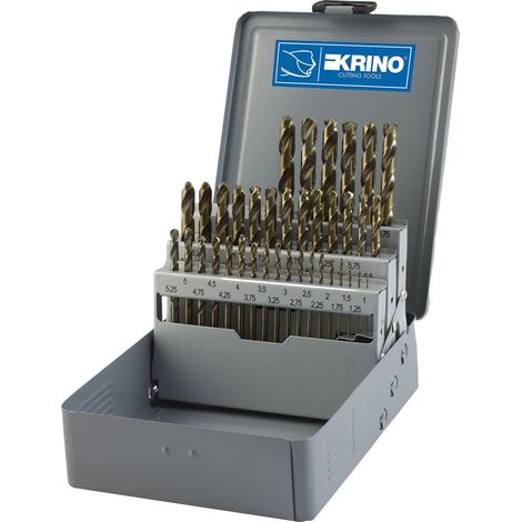KRINO 1155411 HSS-CO Set 37 Pezzi Punte rettificate Cobalto per Acciaio Inox (1/3)