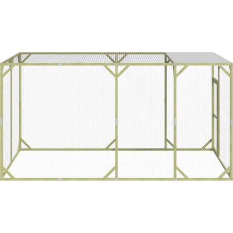 Maison Exclusive - Hühnerstall 200x400x200 cm Massivholz Kiefer I
