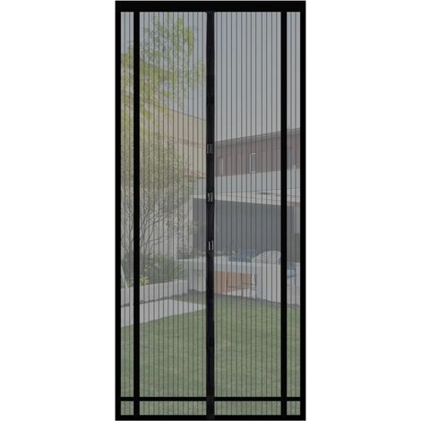 Moustiquaire anti-insectes découpable pour porte, 220 x 100 cm, noir (1/4)