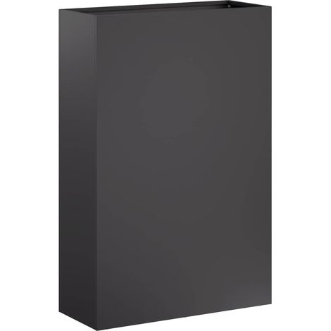 Macetero de Jardín Negro 40 x 20 x 75 cm Acero laminado en frío vidaXL