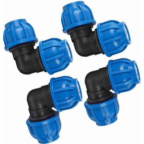 Connecteur d'Angle PE Plastique 32mm - 4 Pièces - Résistance à l'Eau & Connexion Facile (1/5)