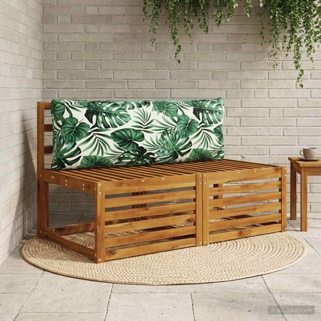 vidaXL 1-Piece Back Cushion PUTTEN 100% Polyester Leaf Pattern (1/5)