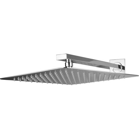 PaulGurkes Duschkopf eckig 40 cm mit Wandarm Set Brausekopf Regendusche (1/4)