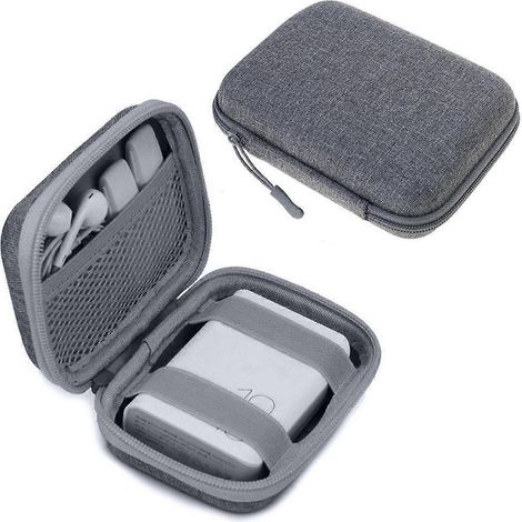 Étui de rangement portable en EVA avec fermeture éclair pour écouteurs et câbles de données (1/4)