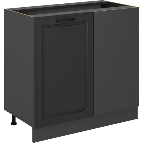 Meuble d'angle R-Line, Anthracite campagne, 86cm sans PT, Vicco