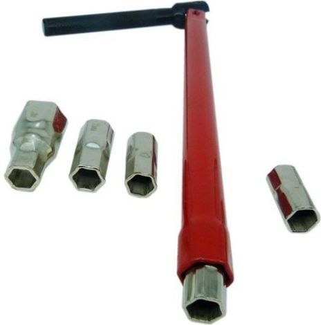 Clé à robinet, Rouge,Outil à main d'installation de robinet de 8 à 13 mm,Six Pièces (1/5)