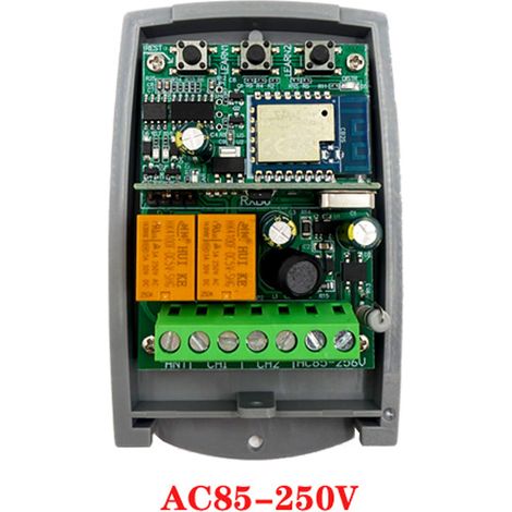 Tuya WiFi/Zigbee 433,92 MHz Dual Channel Rolling Code Garagentorsteuerung (2 Kanäle) AC85-250 V, kompatibel mit einem breiten Spannungsbereich. (1/4)