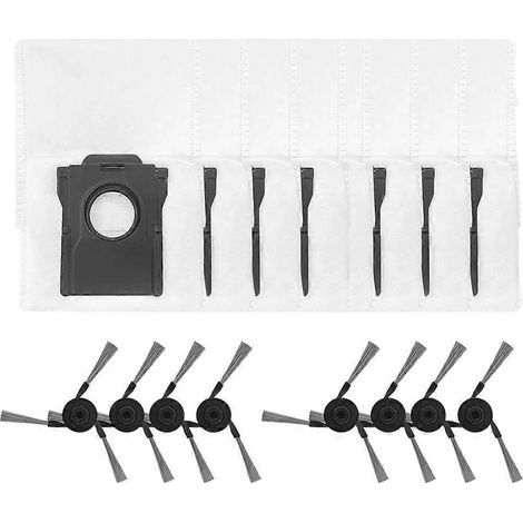 16 pièces : brosse latérale et sac à poussière pour aspirateur Dreame Mova Z60 Pro / Z60 Ultra - Pièces de rechange : brosse latérale et sac à poussière (1/5)