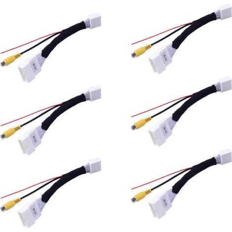 Cable adaptador de 6 x 24 pines para conexión de cámara de visión trasera, compatible con Renault y Dacia, Opel, Vauxhall y Clio 4 (2012 en adelante). (1/5)