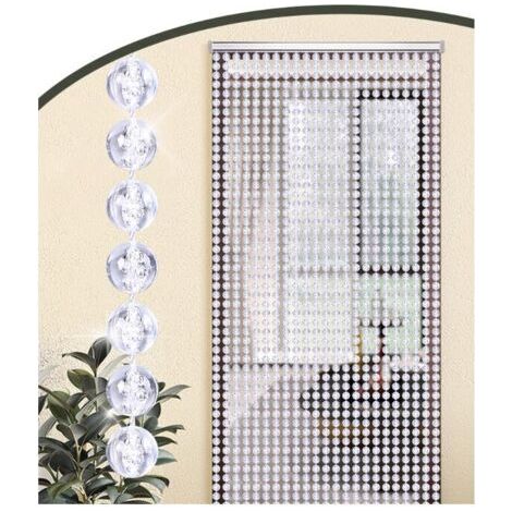 Déstockage Rideau de porte en perles transparentes  80 x 180 cm