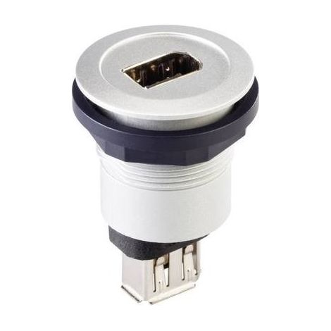Presa da incasso Firewire IEEE 1394 Presa/presa RRJFW6STB Argento Schlegel Contenuto: 1 pz.