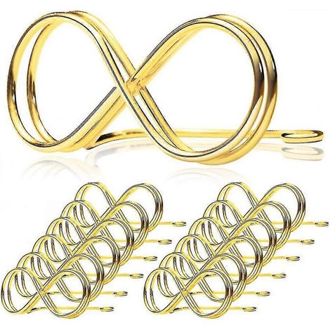 Lot de 12 supports pour numéros de table - Étiquettes de placement pour mariage, pinces pour marque-places, présentoirs pour cartes photo (1/4)