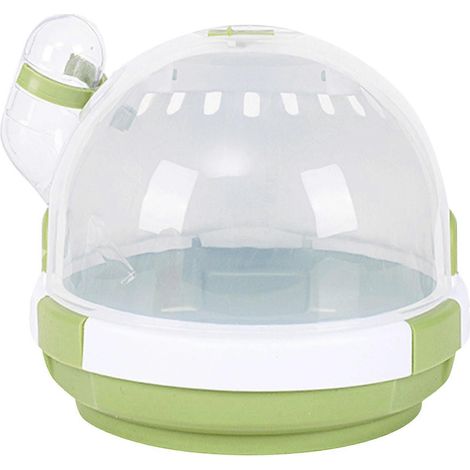 Niedliche Transportbox für Nagetiere, leichter tragbarer Käfig für Hamster, Mäuse und Kleintiere, goldene Reisetasche mit Griff, praktische Tragetasche für Meerschweinchen, Goldbären, unverzichtbares (1/5)