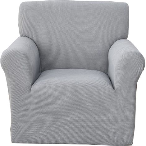 1 Housse de fauteuil, Tissu extensible, Polyester et élasthanne, Antidérapant, Salon (1/5)