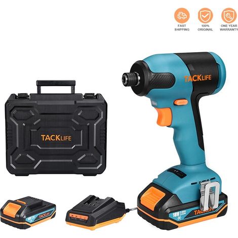 Todot – Visseuse à chocs sans fil 18V – Moteur Brushless – Couple 180Nm – 2800 IPM – Mandrin 6,35mm – Charge rapide – Pour travaux intensifs - TDID20K (1/5)