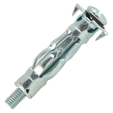 SCELL-IT Tassello a parete Spyder - Acciaio zincato - M8x53 - Spessore 5-18 - Vite montata - Foratura 14,5 mm - M8S-MT