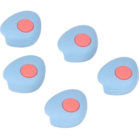 Lot de 5 protections d'angle pour meubles, tables et plans de travail, sécurité enfants, bleu (1/5)