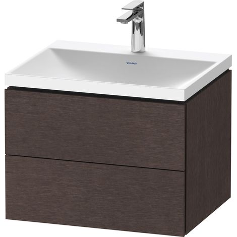 Duravit L-Cube c-shaped Ensemble suspendu, 2 tiroirs, sans