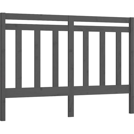Maison Exclusive - Cabecero de cama madera maciza de pino gris 12 (1/5)