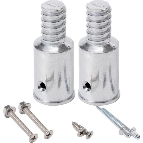 Embout fileté de rechange 2,5 cm pour rallonge de manche à balai, lot de 2 pièces. Fixation solide et compatible avec la plupart des manches standards, pour un remplacement rapide et durable. (1/5)
