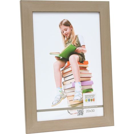 Style Rustique Cadre Photo Peinture Calcaire Bois Beige 31,6 x 26,5 x 1,4 cm (1/2)